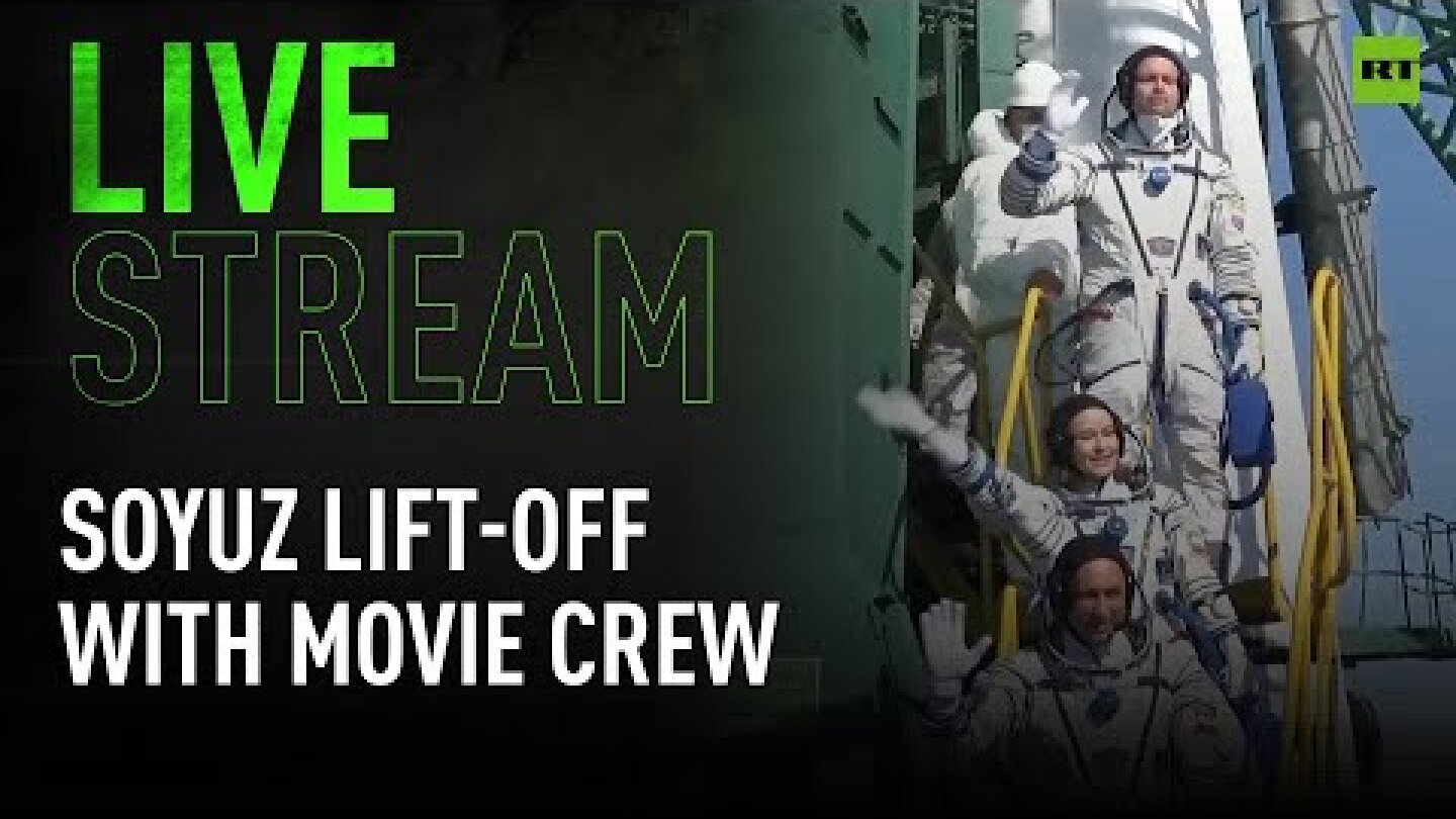 Soyuz MS-19 lifts off with Russian movie crew of 'The Challenge'