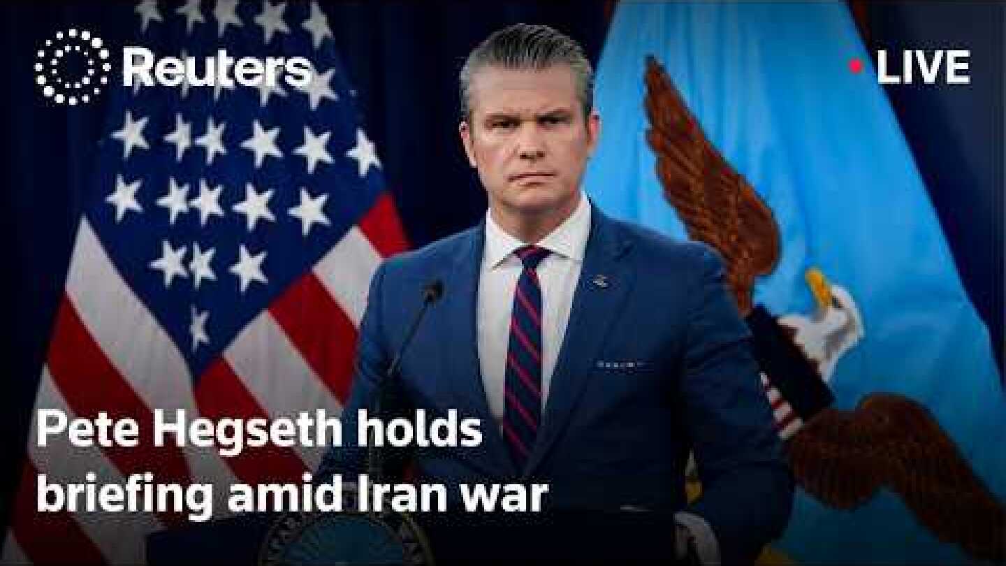 LIVE: US defense secretary Pete Hegseth holds briefing