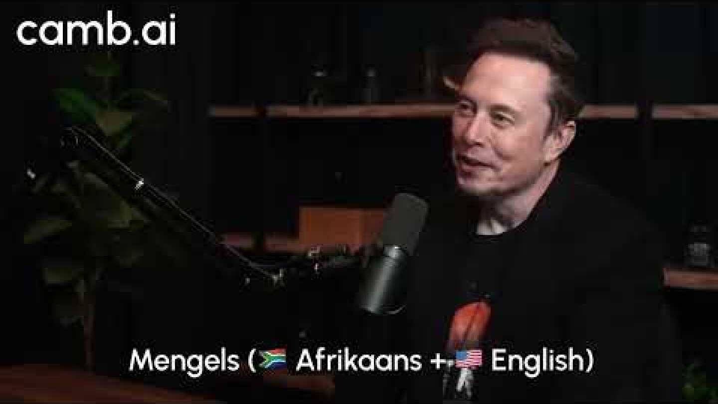Elon speaking in his native language on @lexfridman podcast. | Camb.ai