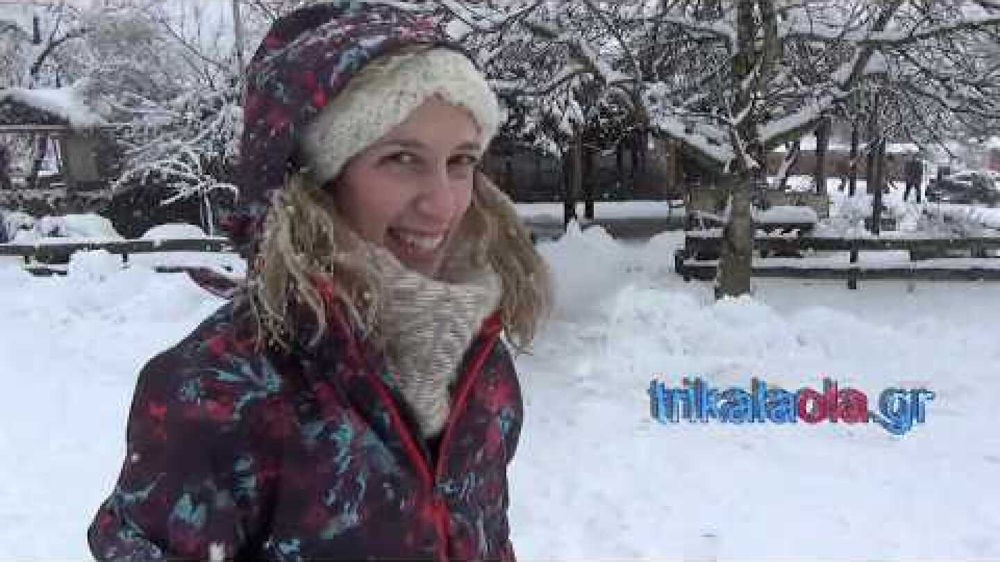 Χιόνια χιονόπτωση φανταστικό τοπίο κατάλευκο χιονοδρομικό κέντρο Περτουλίου Νεραϊδοχώρι 17 11 2018