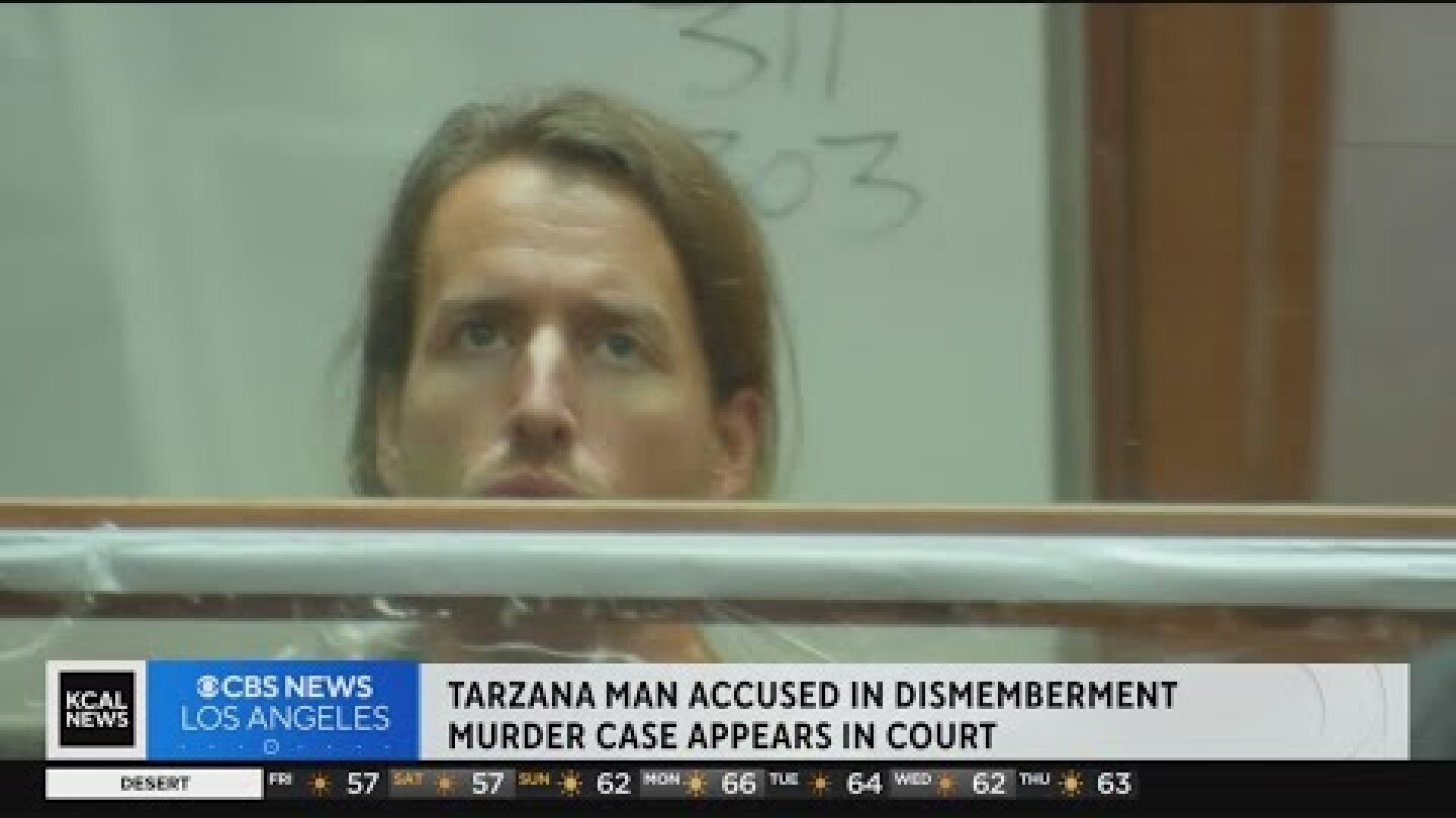 Man accused of murdering, dismembering family in Tarzana makes shirtless appearance in court