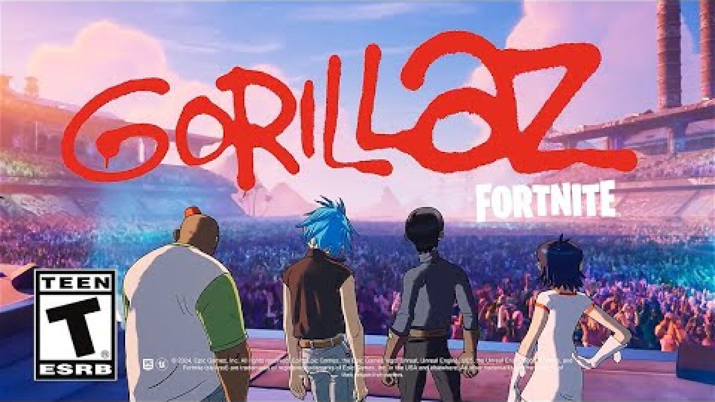 Fortnite x Gorillaz Arrive | Cinematic Trailer