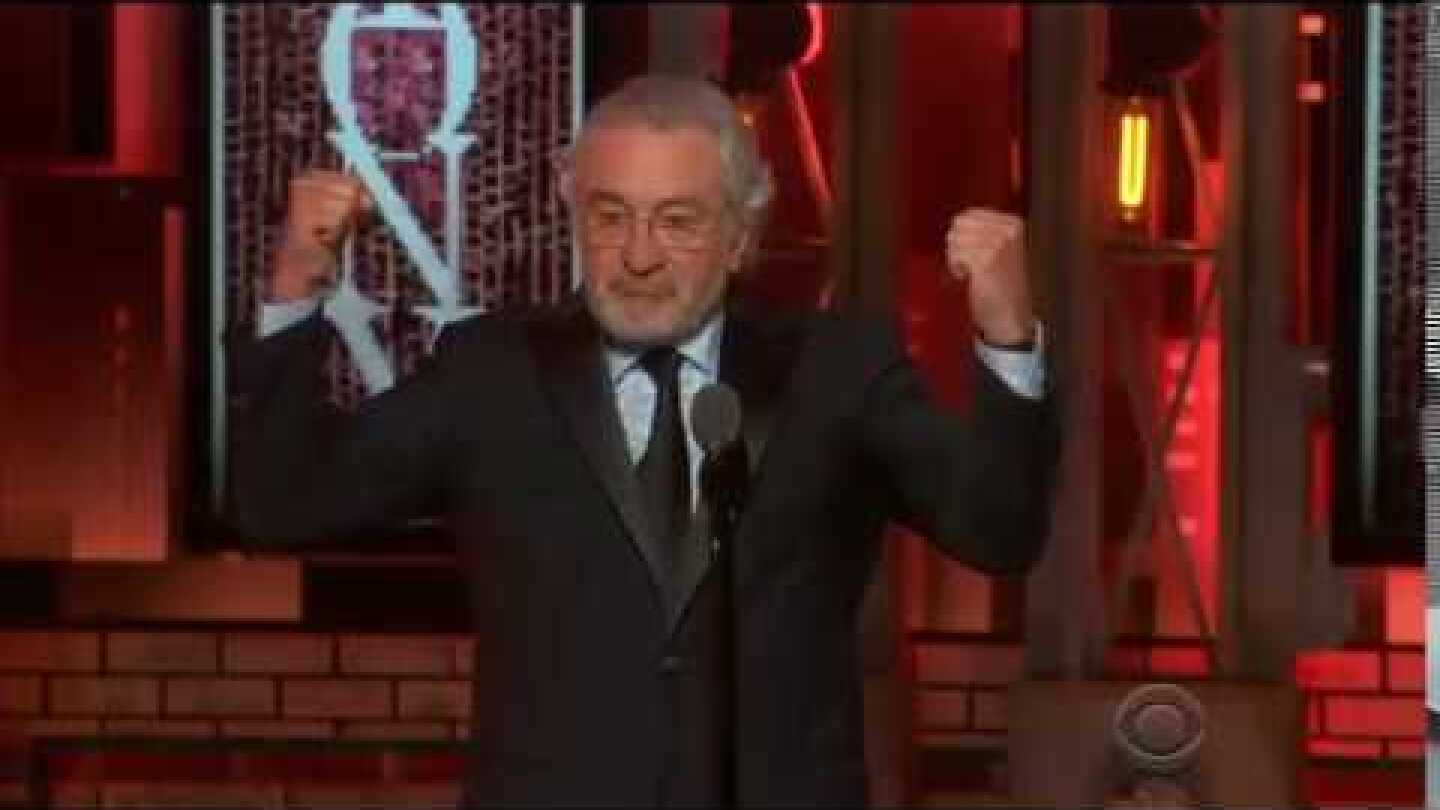 Robert De Niro - "F--- Trump" - 2018 Tony Awards