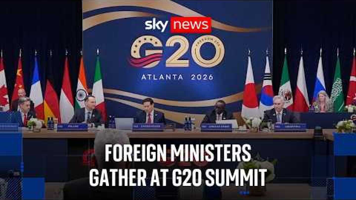 Rubio hosts G20 foreign ministers in Atlanta