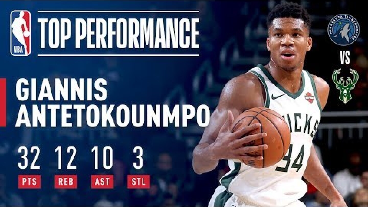 Giannis Antetokounmpo's Triple-Double Leads Bucks in Match-Up with Timberwolves | 2018 NBA Preseason