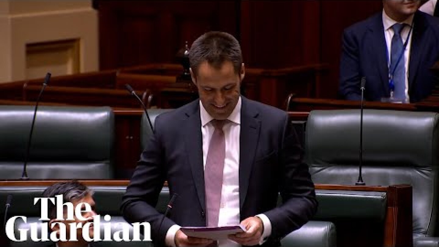'I think we should get married': Victorian MP proposes to partner is first speech