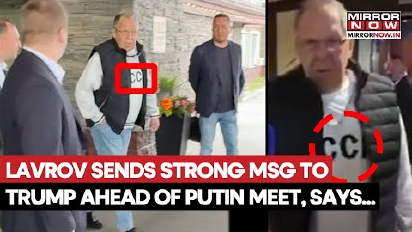 Russia's Lavrov Lands In Alaska, Sends Strong Message To Trump Before Putin Meet