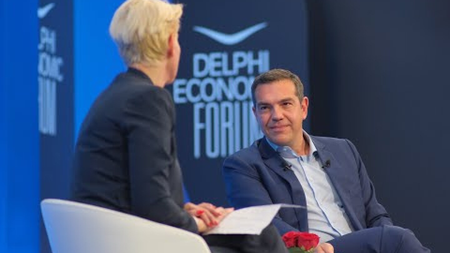 Συνέντευξη στη δημοσιογράφο Μαρία Νικόλτσιου στο πλαίσιο του Φόρουμ των Δελφών