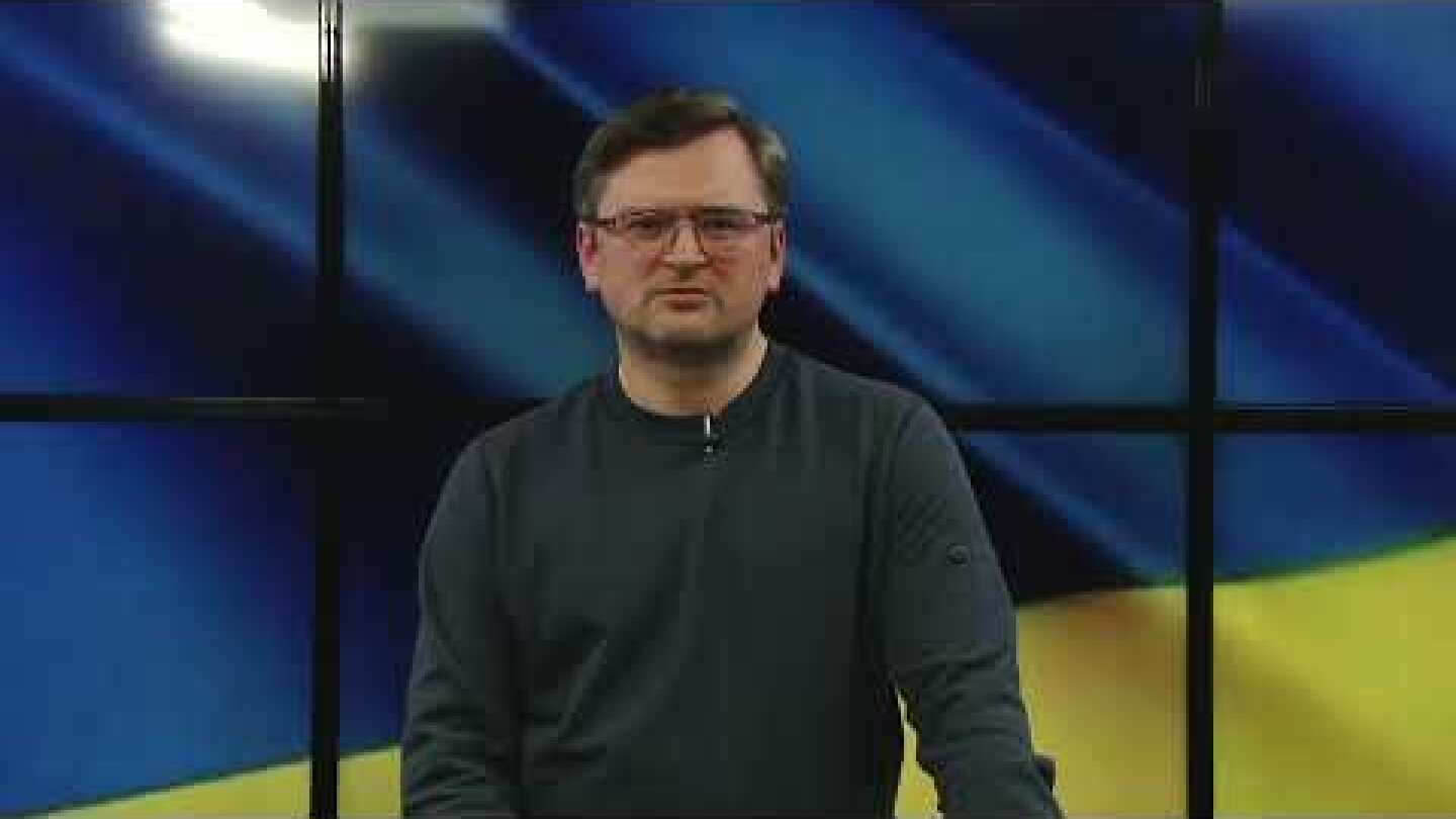 Dmytro Kuleba briefs international press on the ongoing Russian invasion of Ukraine