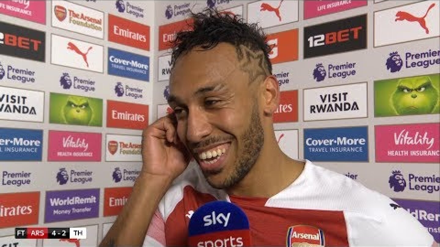 Aubameyang thrilled with incredible 4-2 North London derby win! | Arsenal v Tottenham