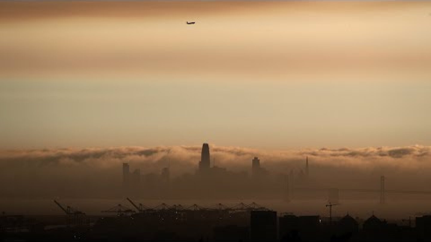Smoke from Yolo County fire drifting over Bay Area