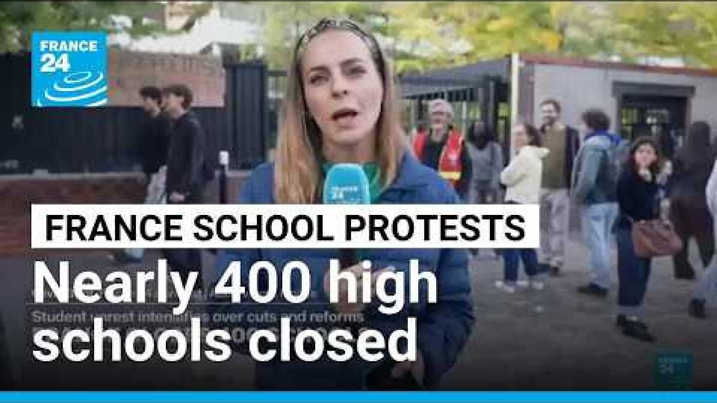 France closes 400 high schools as teens protests escalate • FRANCE 24 English