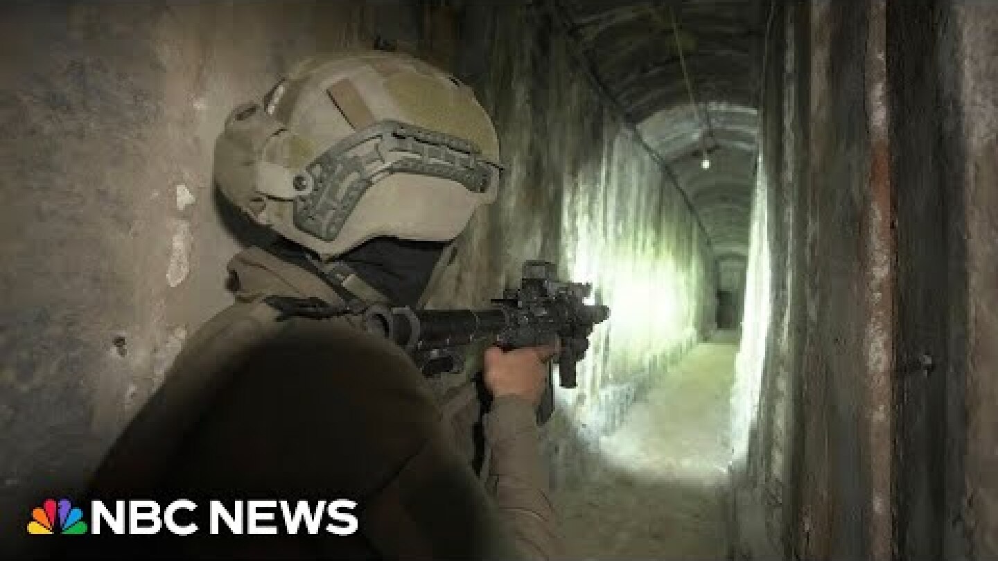 WATCH: Israel allows news cameras inside Al-Shifa tunnel