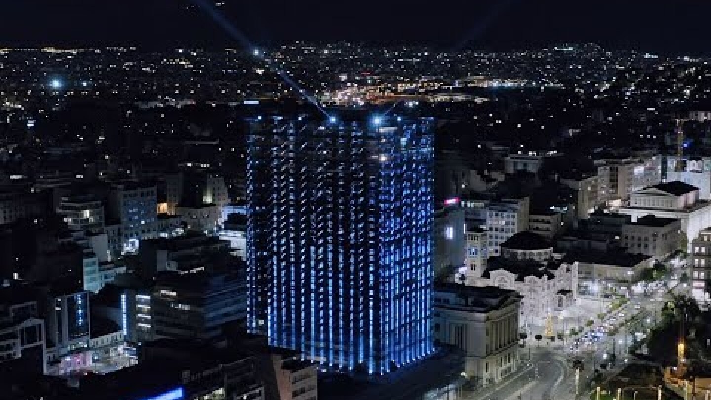 Piraeus Tower - Φωταγώγηση Πύργου Πειραιά 2021 (Social Media Video)