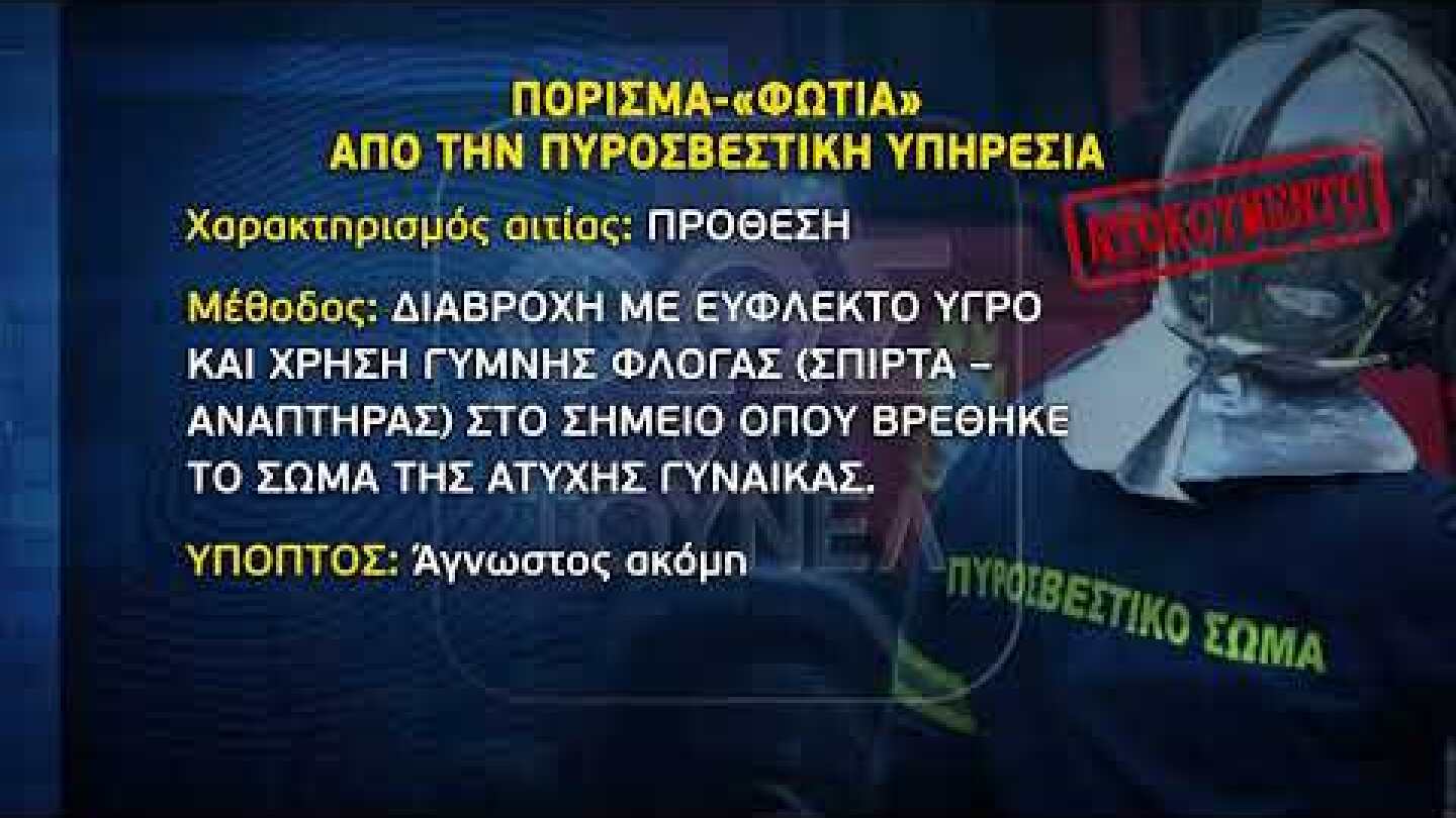 Κολωνάκι: Έτσι έκαψαν τη χήρα του υπουργού…