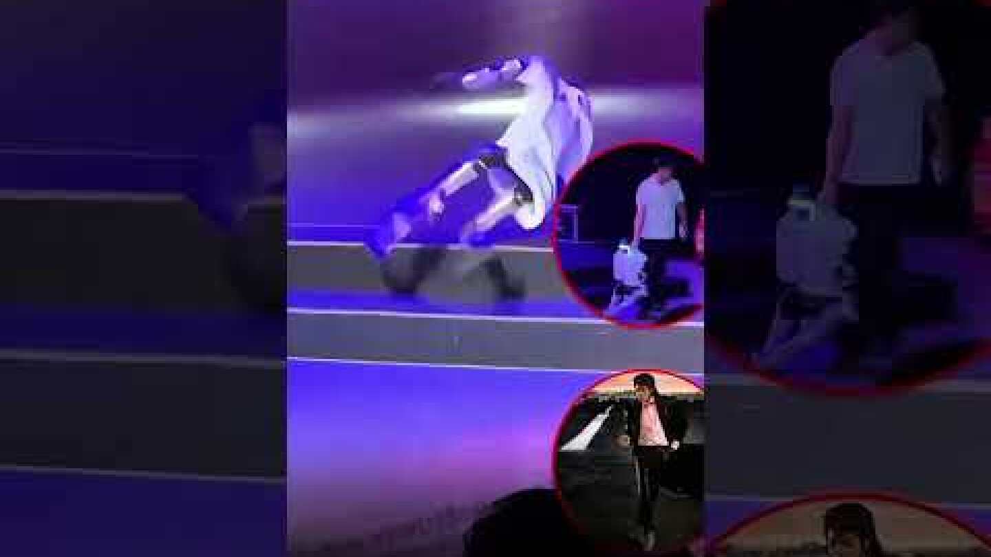 A robot crashed while trying to moonwalk to Billie Jean in China & had to be dragged off stage