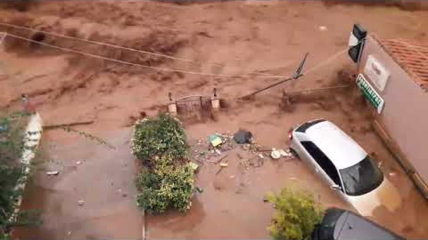 Συγκλονιστικό βίντεο από τη θεομηνία στην Ελευσίνα