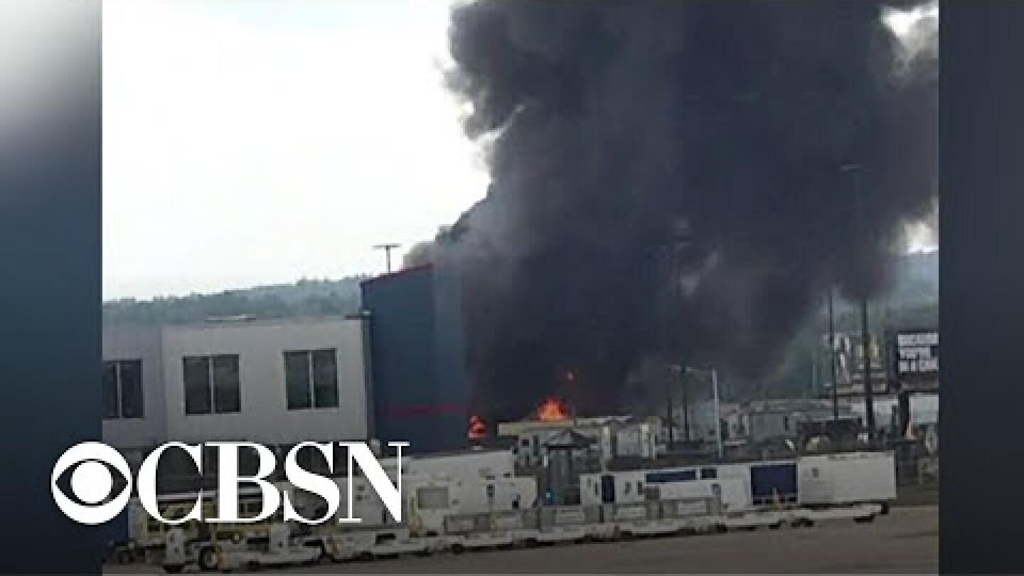 Vintage B-17 plane in fiery crash at Hartford airport