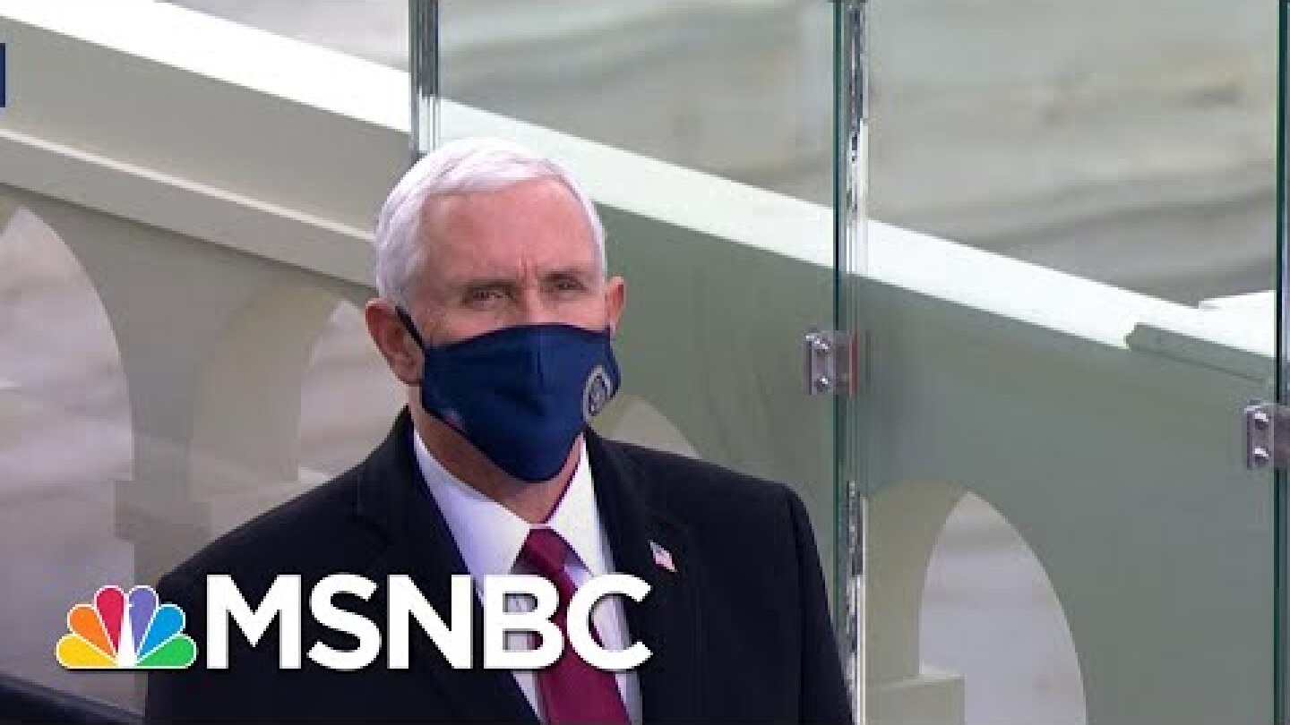 Vice President Mike Pence, Karen Pence Arrive For Biden-Harris Inauguration | MSNBC