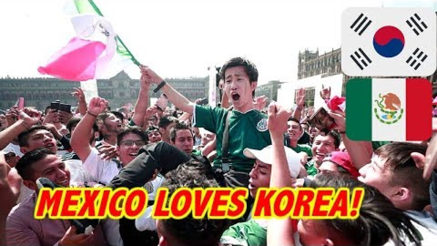 MEXICO LOVES SOUTH KOREA!MEXICO FANS REACT TO SOUTH KOREA GERMANY LIVE!