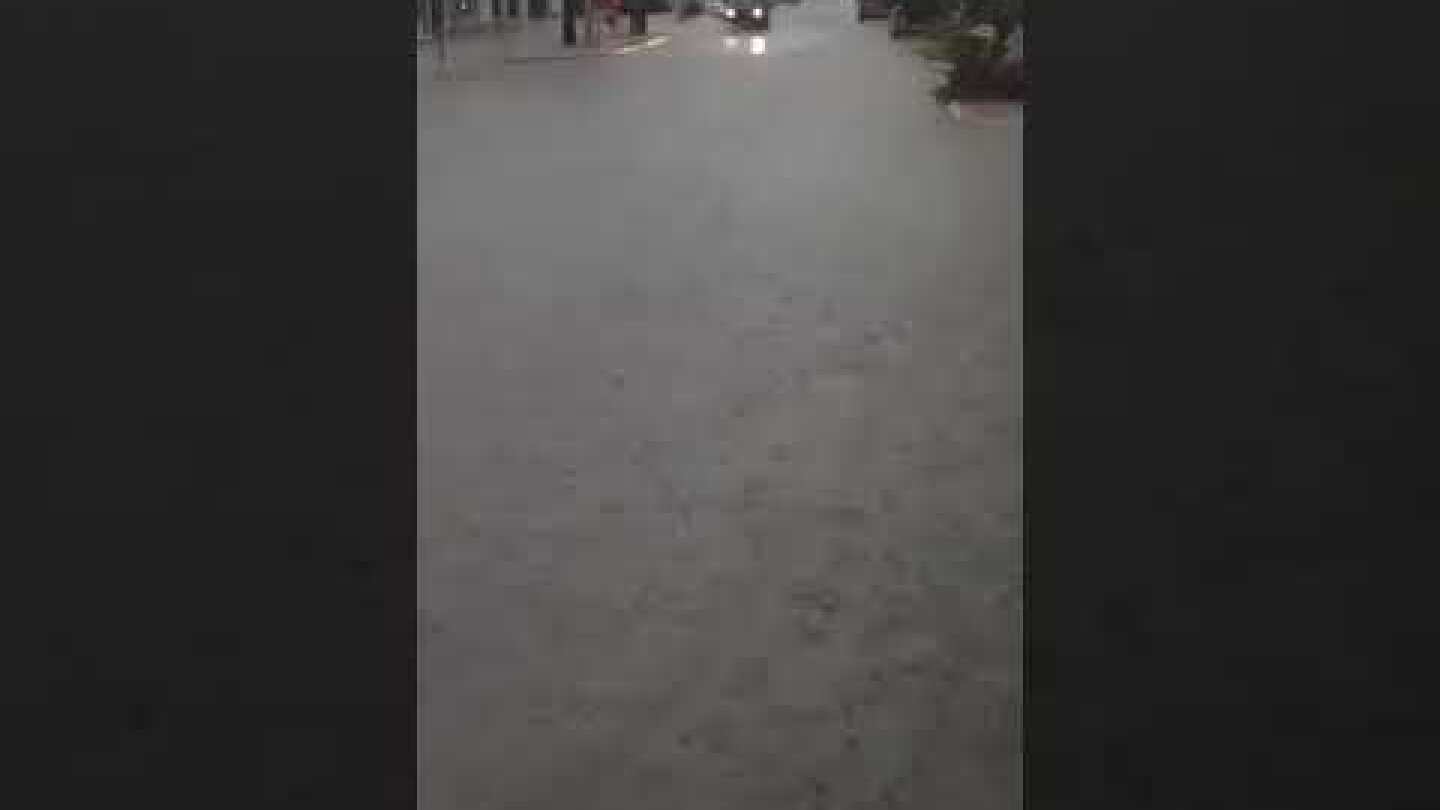 Σφοδρή βροχόπτωση στο Ναύπλιο