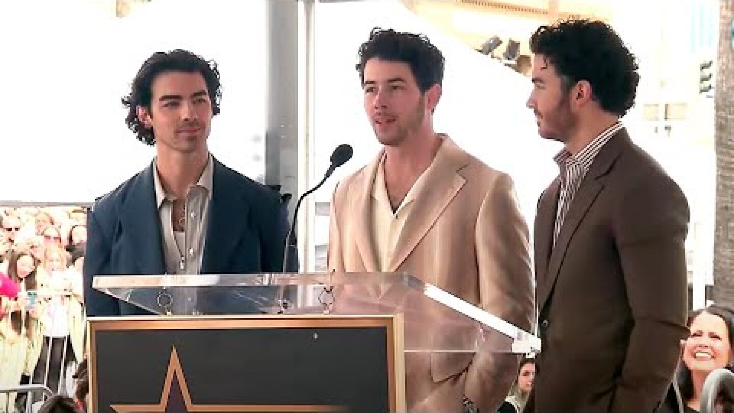 Jonas Brothers GUSH Over Their Wives in Walk of Fame Speeches — Watch!