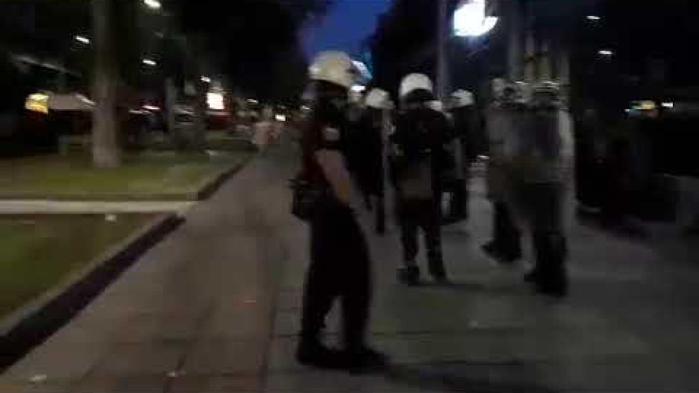 Αυστηρά τα μέτρα της αστυνομίας στο κέντρο της Θεσσαλονίκης