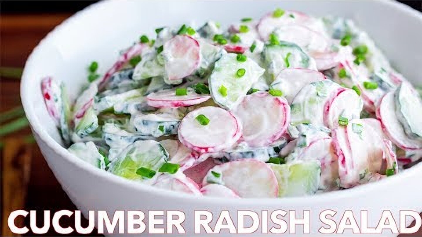 How To Make Creamy Cucumber Radish Salad