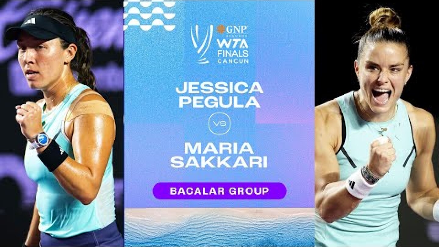 Jessica Pegula vs Maria Sakkari | 2023 WTA Finals Group Stage | WTA Match Highlights