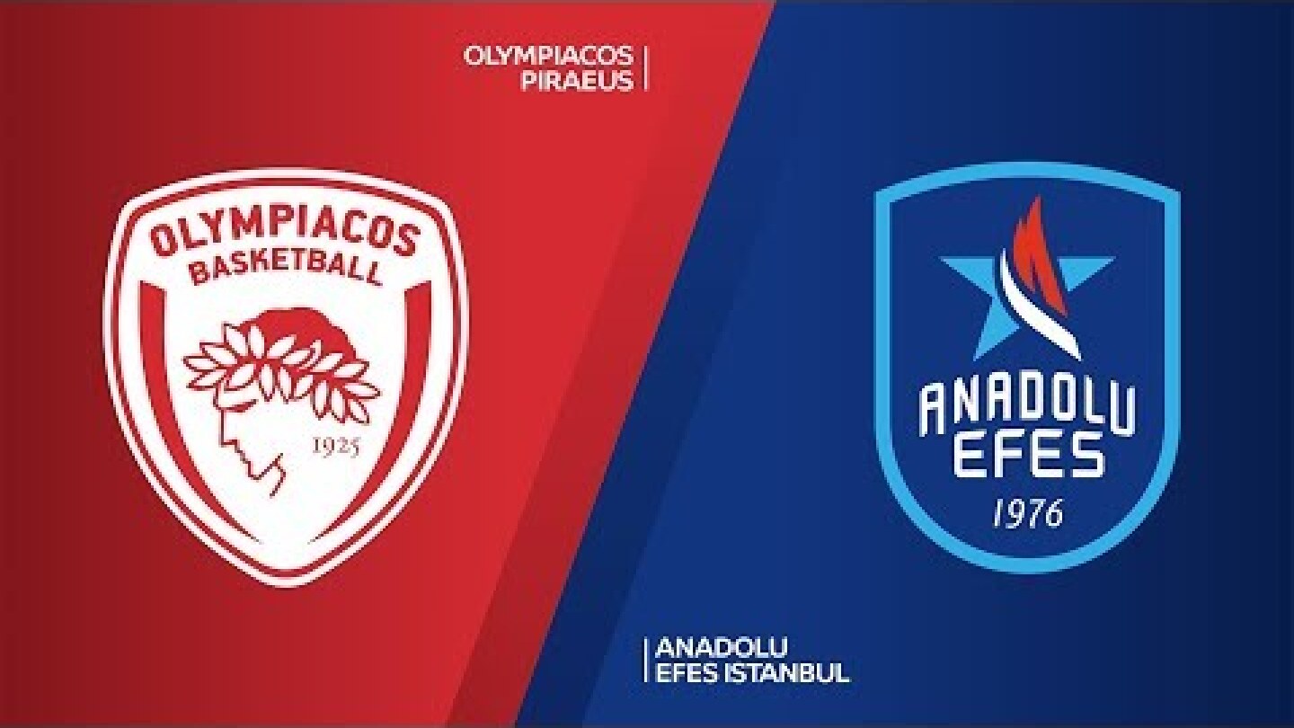 Olympiacos Piraeus - Anadolu Efes Istanbul Highlights | Turkish Airlines EuroLeague, RS Round 7