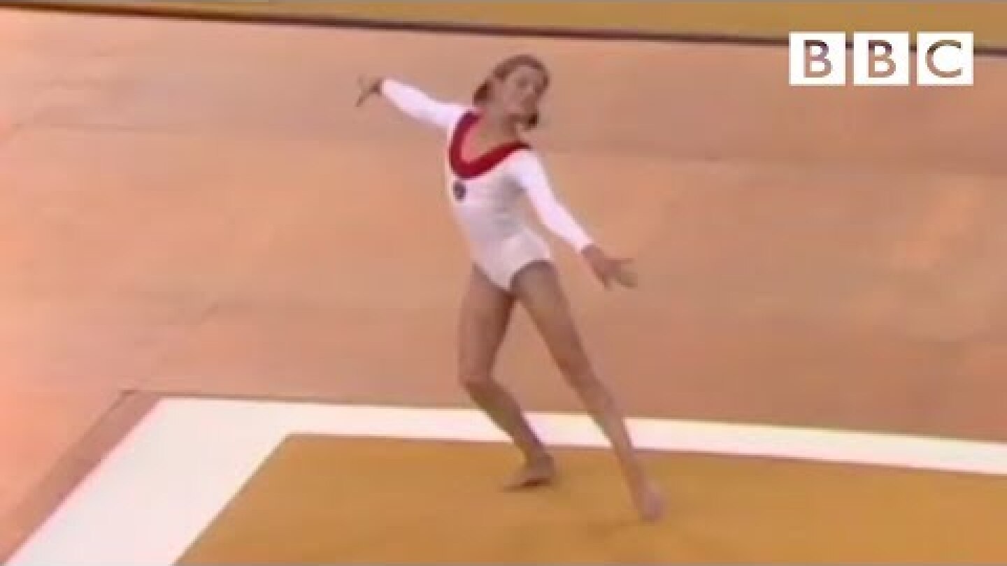 Soviet gymnast Olga Korbut charms the World | Faster, Higher, Stronger - BBC