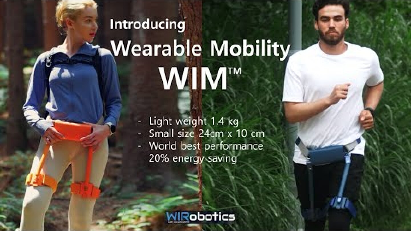 Extremely Lightweight Wearable Robot WIM!!