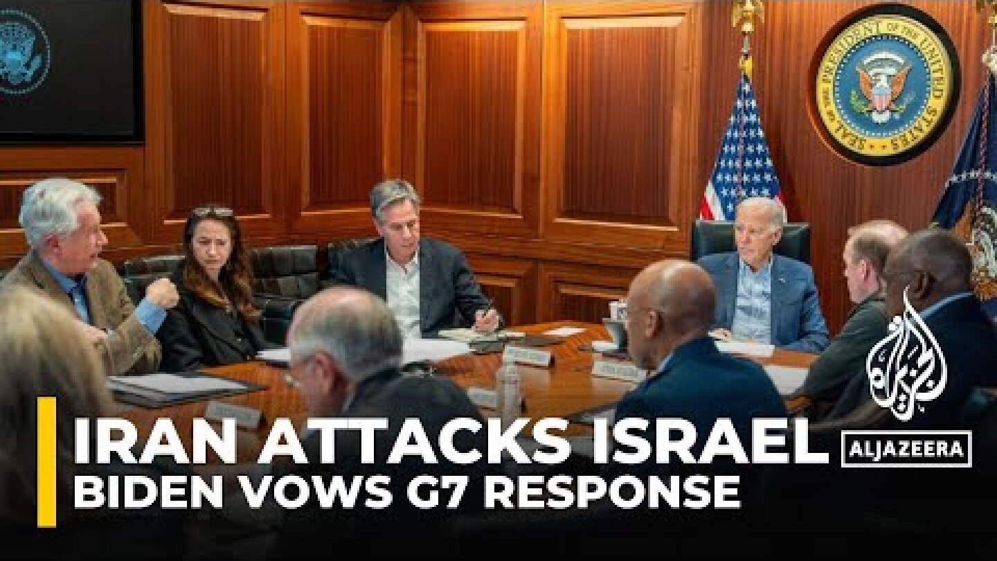 Biden vows G7 response, ‘ironclad’ US support for Israel after Iran attacks