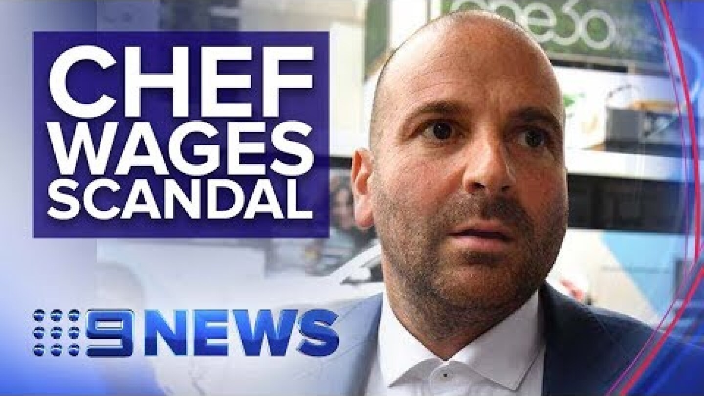 Masterchef's George Calombaris fined for underpaying staff $7.8M | Nine News Australia