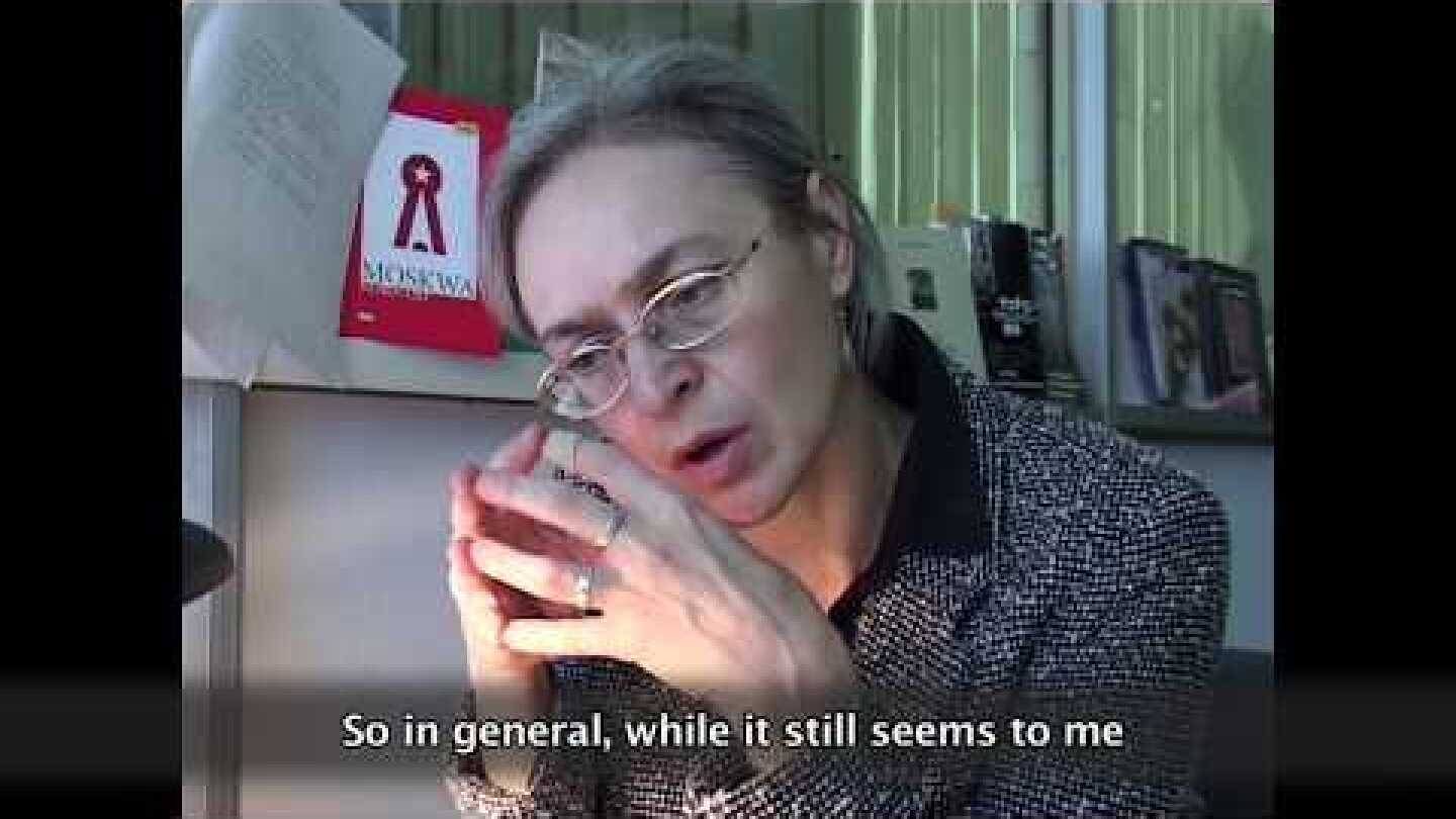 Anna Politkovskaya  Interview after Beslan 2004