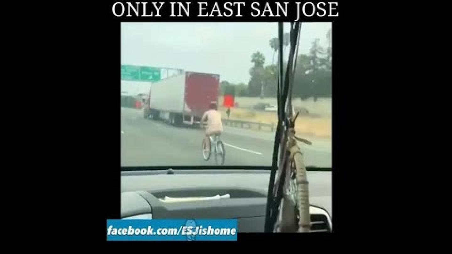 Video: Naked man rides bicycle in California