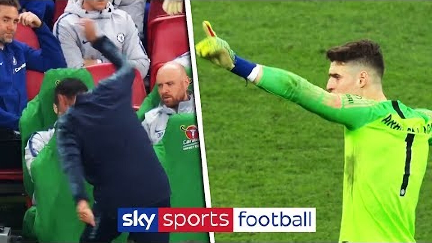 Kepa refuses to be substituted in Carabao Cup Final! | Full incident + John Terry's reaction!