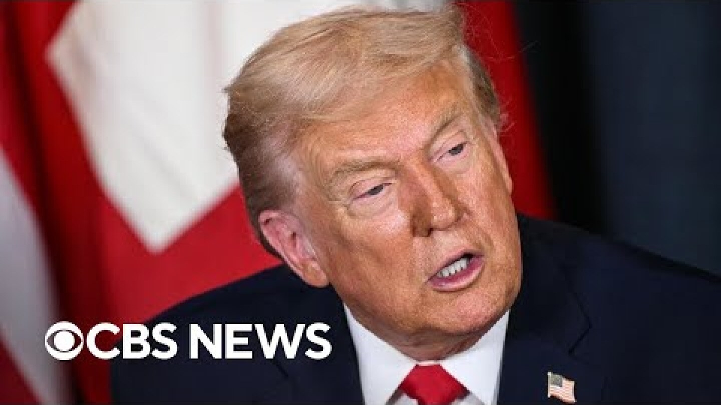 Trump says "armada" of warships heading to Iran