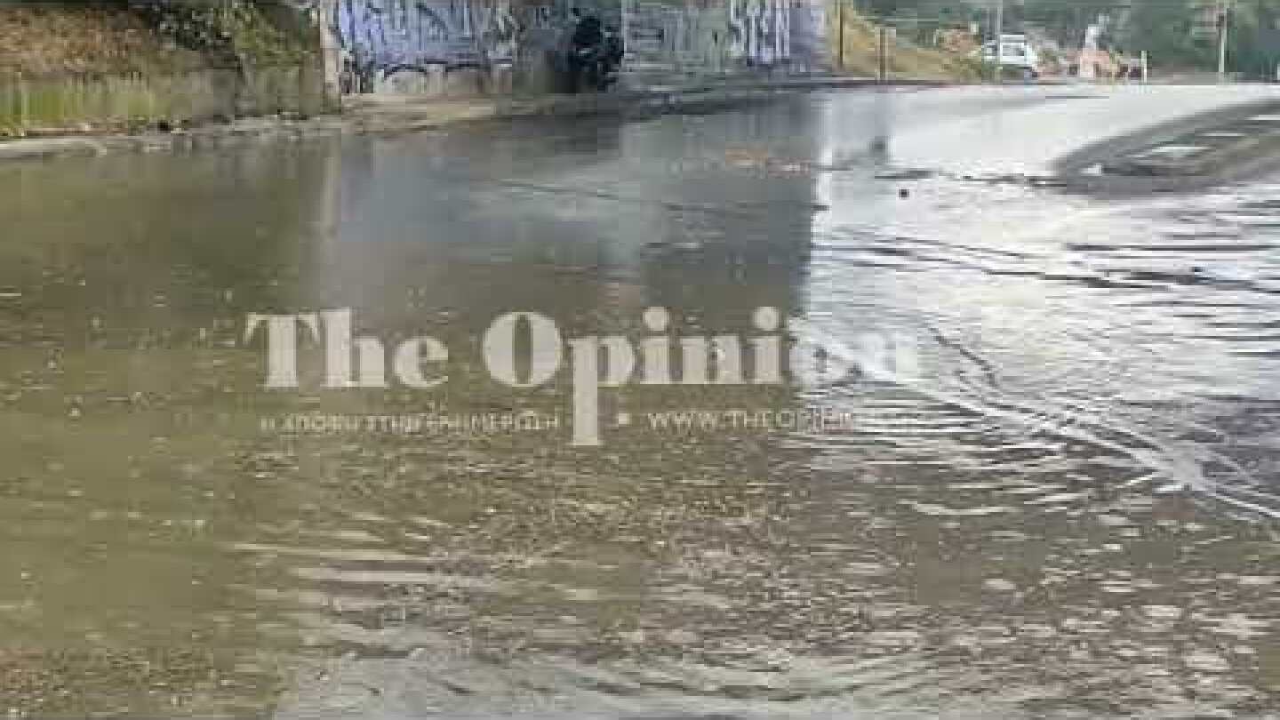 Βούλιαξε αυτοκίνητο στη Θεσσαλονίκη από την καταιγίδα