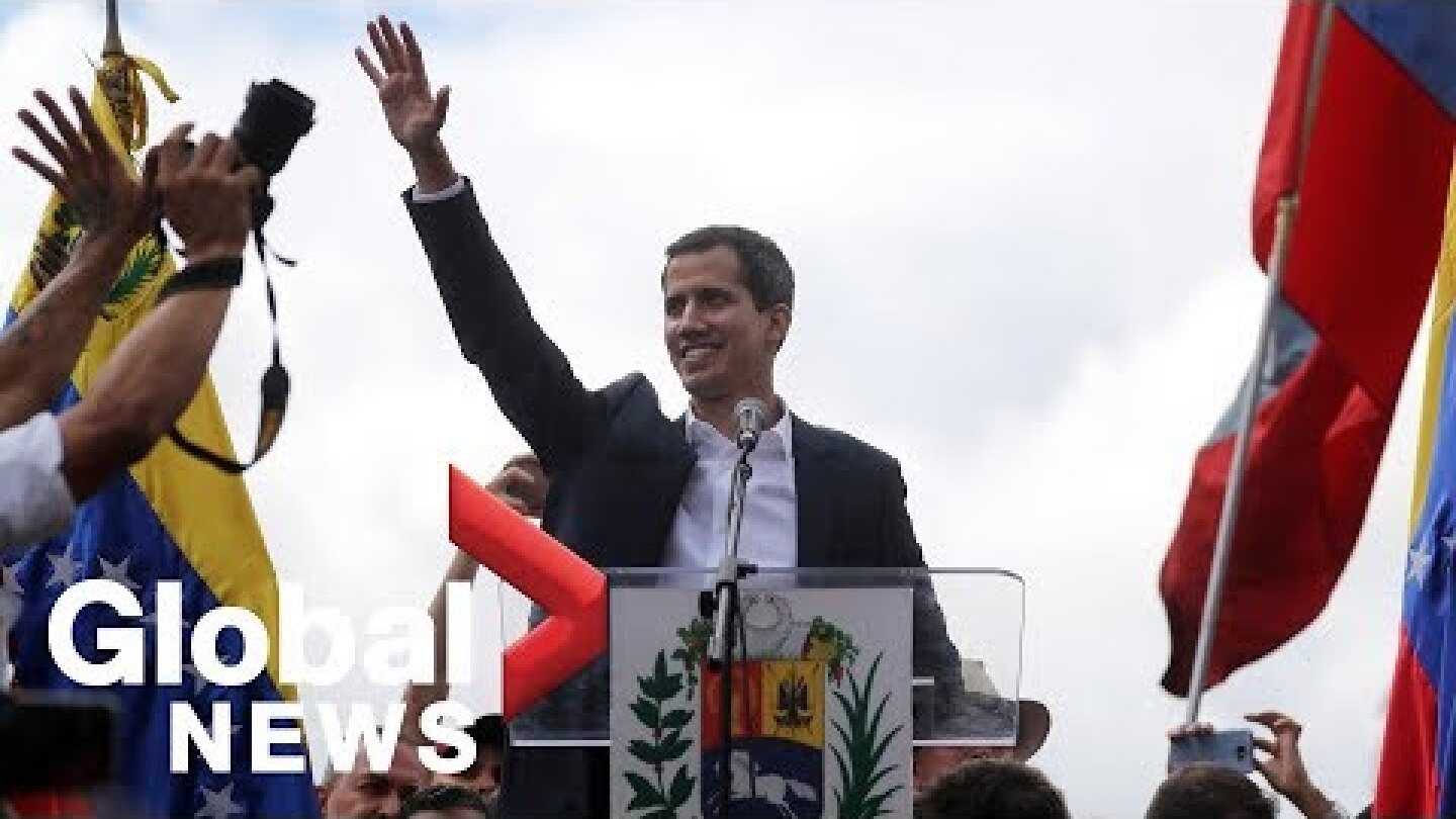 Venezuela's Juan Guaido declares himself president amid anti-Maduro protests