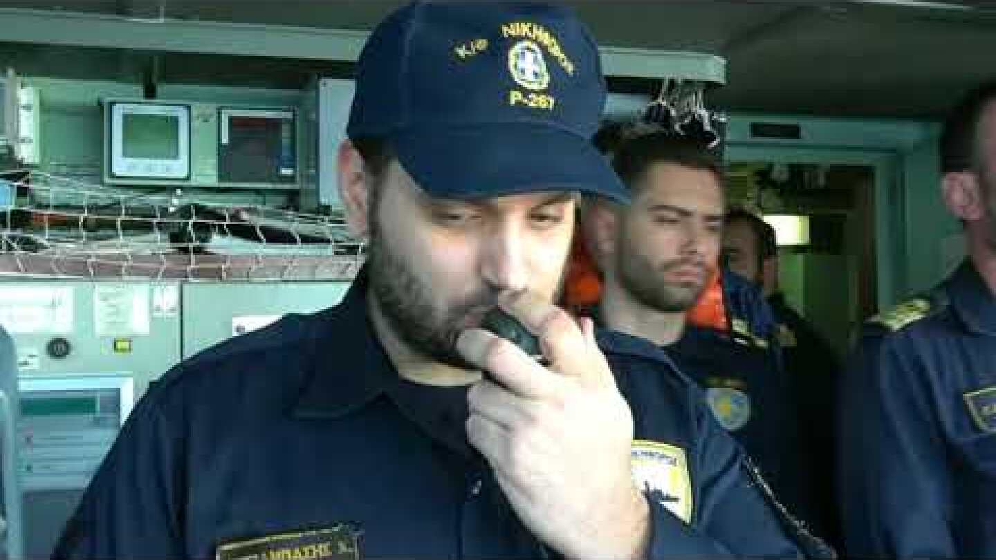 Ρίψη στεφάνου ΥΕΘΑ Πάνου Καμμένου, στο θαλάσσιο χώρο των Ιμίων