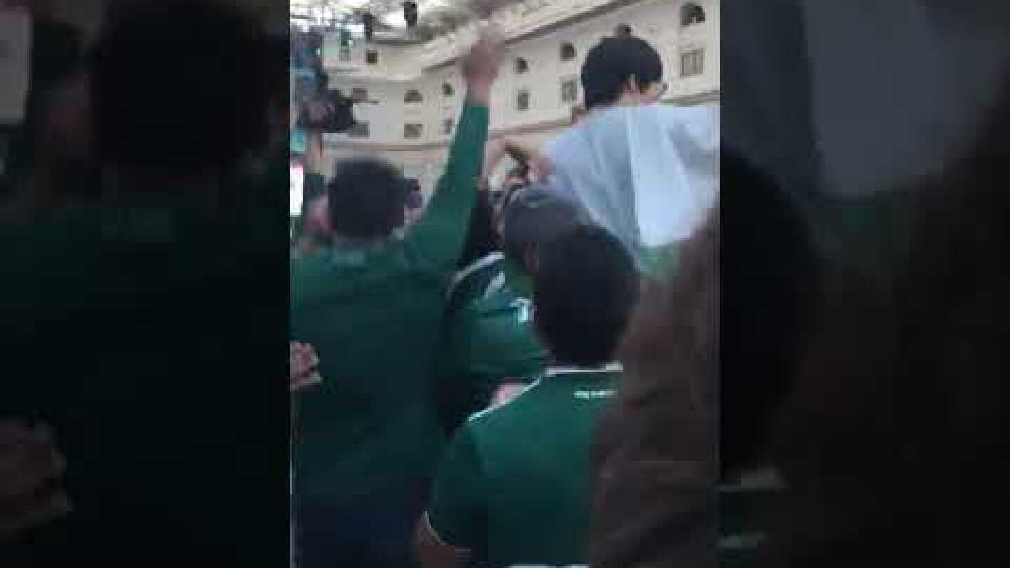 Mexicans throw South Korean fan in the air after Germany defeat