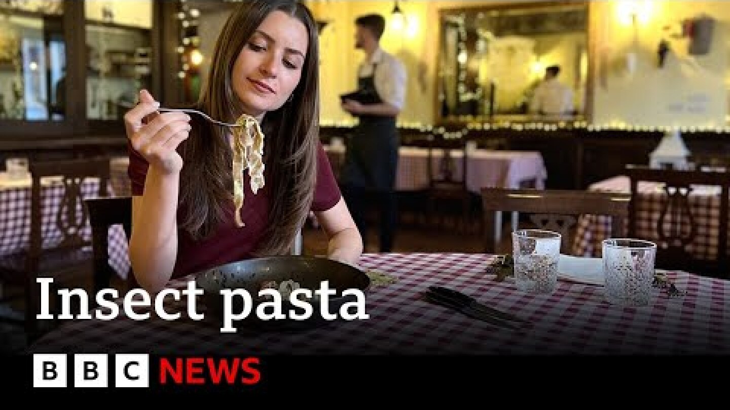 Italian food: Insect pasta divides diners - BBC News