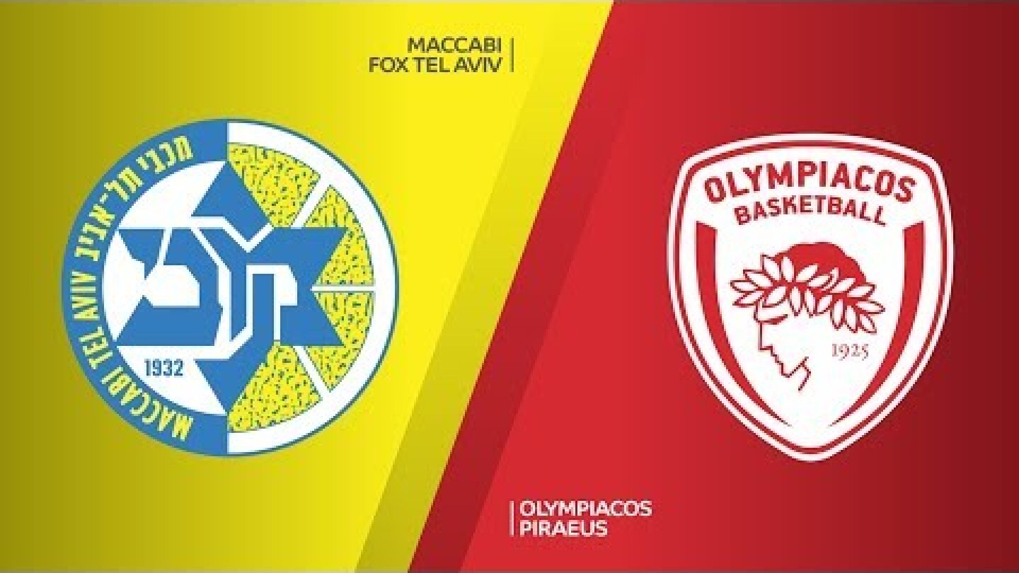 Maccabi FOX Tel Aviv - Olympiacos Piraeus Highlights | Turkish Airlines EuroLeague RS Round 22