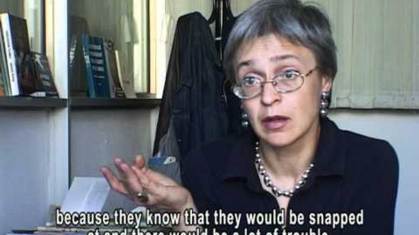 Anna Politkovskaya Raw in War Interview