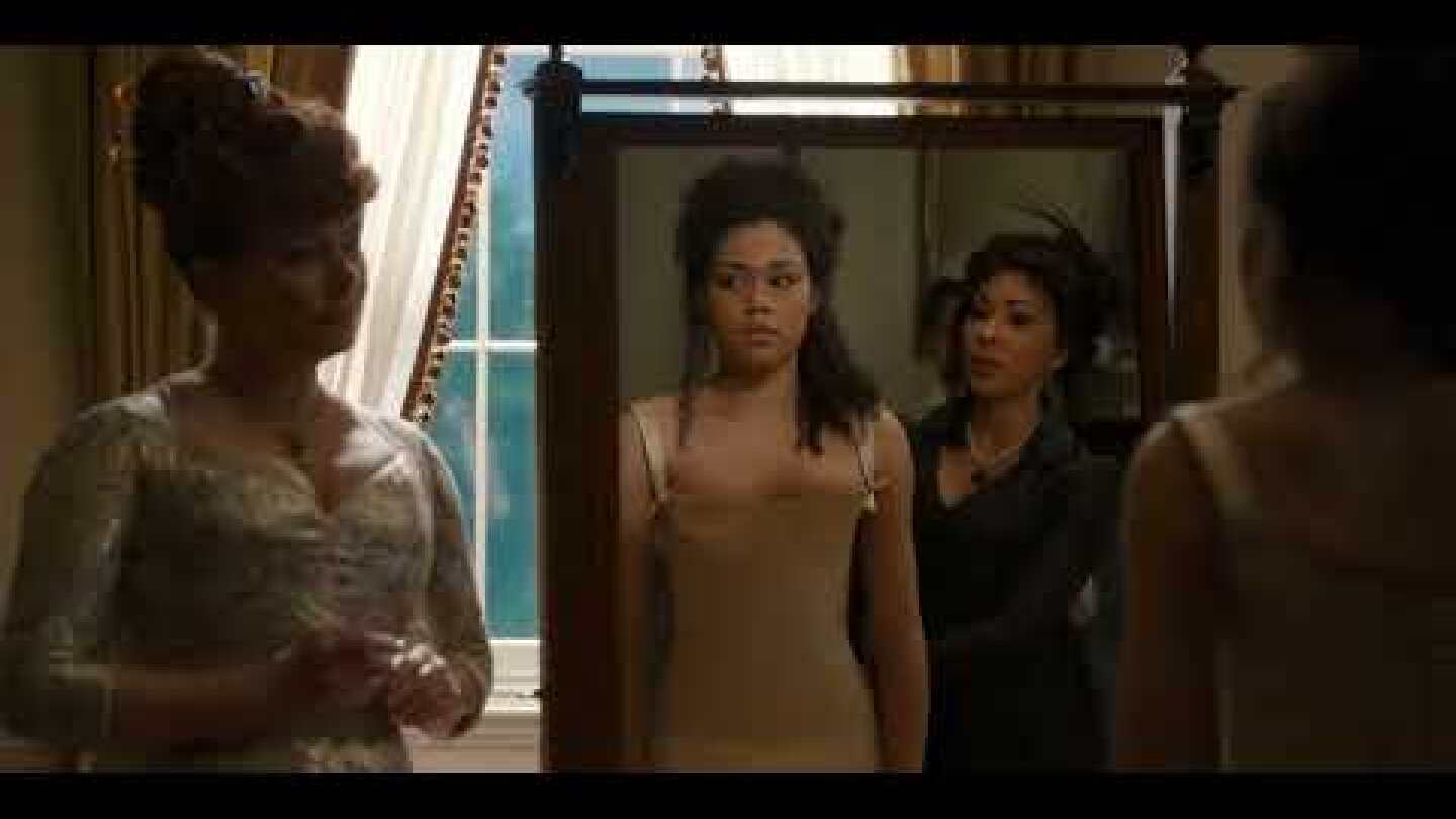 Ruby Barker corset lacing scene - Bridgerton (S1E3, 2020)