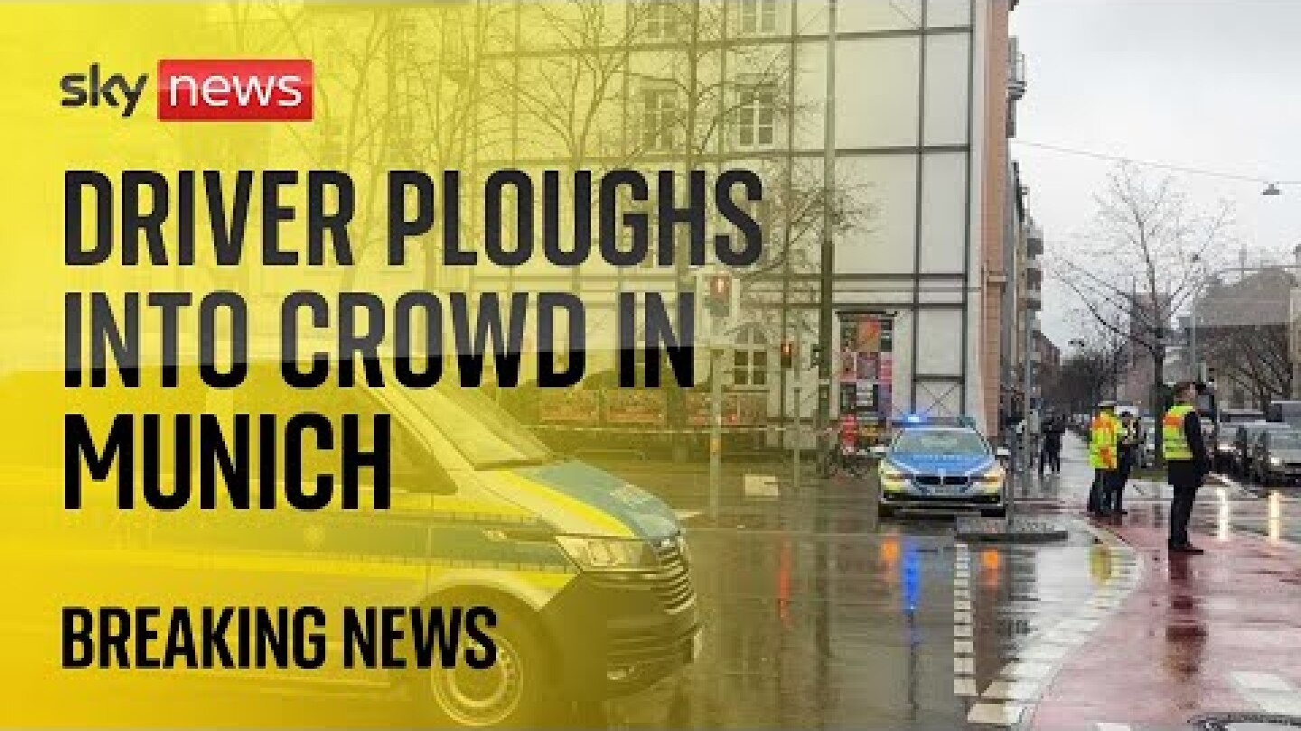 'Major police operation' after driver ploughs into crowd in Munich | Watch live