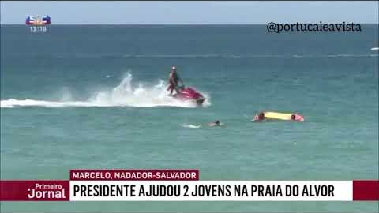 Presidente de Portugal salva vidas no Algarve!