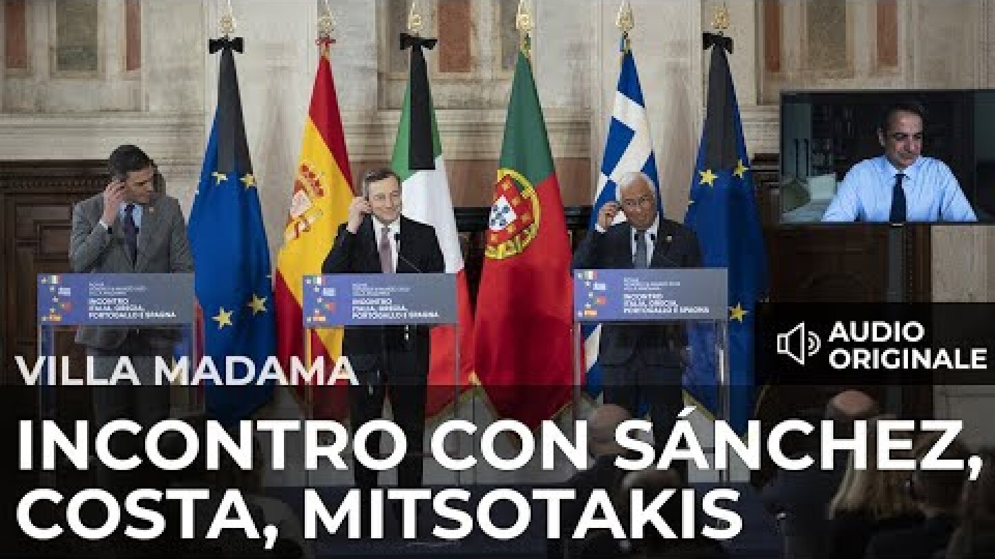 Press statements by Draghi, Sánchez, Costa and Mitsotakis (original audio)