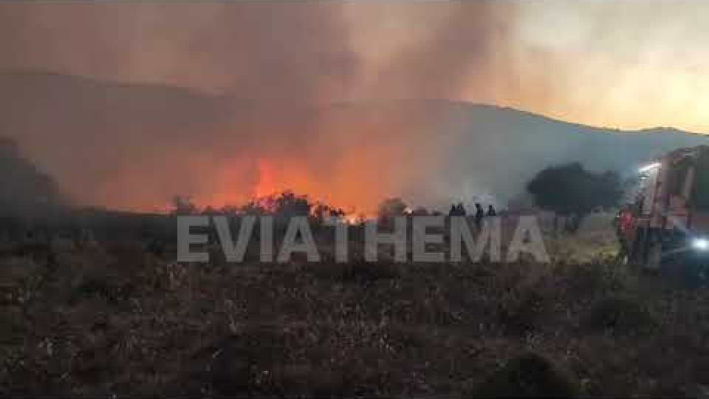 Πυρκαγιά στα Μεσοχώρια Ευβοίας
